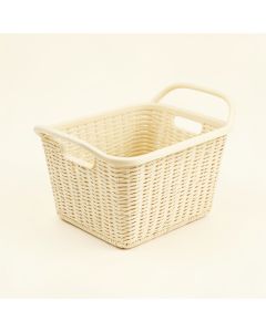 Laurel Bridge Empty Storage Basket - Ivory (synthetic illustration; no displayed measurements)