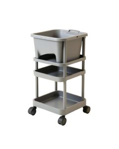3 Tier Slim Rolling Multi Purpose Utility Laundry Cart
