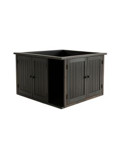 Birch Crest Empty Furniture-Style Litter Enclosure - Black