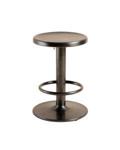 Angustain Round Adjustable Height Swivel Bar Stool