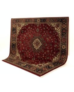 Needham Power Loom Dark Red/Dark Brown Rug (synthetic illustration; no displayed measurements)