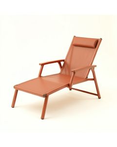 Alder Dale Outdoor Lounge Chair - Terracotta (synthetic illustration; no displayed measurements)