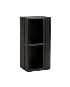 Oak Bridge Narrow Cubby Tower - Black
