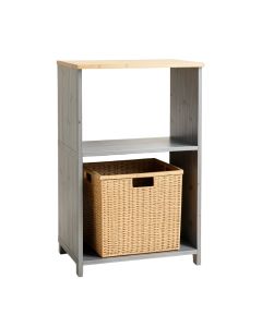Dune Crest Freestanding Pull-Out Hamper Cabinet - Gray