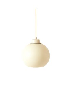 Willow Crest Pendant Light Suspended From One Plain Cable - Cream