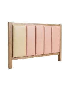 Wood Frame Upholstered Panel Headboard (synthetic illustration; no displayed measurements)