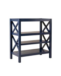 Bay Crossing Empty Seed-Starting Shelving Unit Without Lights - Navy