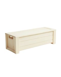 Ash Brook Narrow Outdoor Storage Bench - Ivory (synthetic illustration; no displayed measurements)