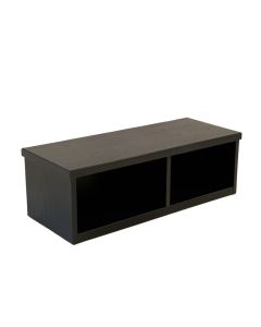 Oak Dale Shoe Storage Bench - Black (synthetic illustration; no displayed measurements)