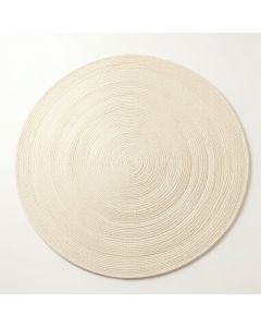 Sage Arc Round Area Rug - Cream (synthetic illustration; no displayed measurements)