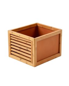 Heath Falls Empty Furniture-Style Litter Enclosure - Terracotta