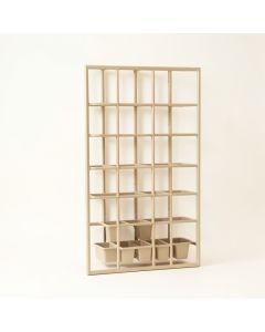 Briar Crest Empty Vertical Garden Frame - Beige (synthetic illustration; no displayed measurements)