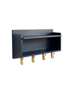 Spruce Branch Wall-Mounted Entryway Organizer Shelf - Navy
