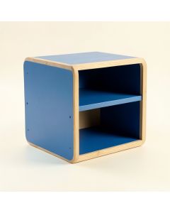 Harbor Bluff Low Toy Storage Unit - Blue (synthetic illustration; no displayed measurements)