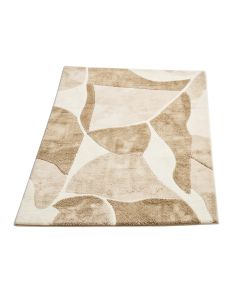Estoria Abstract Tufted Wool Beige/Ivory Area Rug