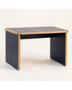 Clay Arc Writing Desk (synthetic illustration; no displayed measurements)