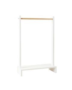 Birch Bend Empty Garment Rack - White (synthetic illustration; no displayed measurements)