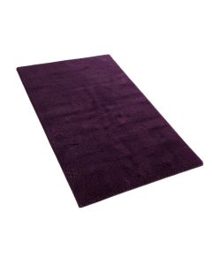 Frann Tufted Wool Dark Purple Area Rug