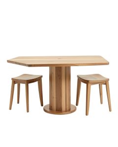 Alysson 3 - Piece Bar Height Butterfly Leaf Rubberwood Solid Wood Dining Set