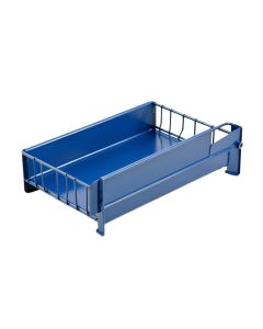 Ridge Field Empty Under-Desk Cable Tray - Blue (synthetic illustration; no displayed measurements)