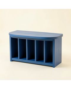 Heath Bend Shoe Storage Bench - Blue (synthetic illustration; no displayed measurements)