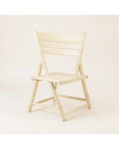 Stone Dale Folding Outdoor Chair - Cream (synthetic illustration; no displayed measurements)