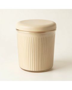 Rowan Bridge Storage Canister With Lid - Beige (synthetic illustration; no displayed measurements)