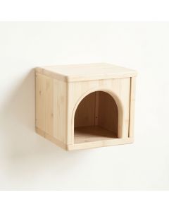 Slate Bridge Wall-Mounted Cat Perch - Ivory (synthetic illustration; no displayed measurements)