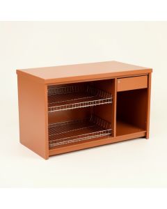 Juniper Bend Empty Countertop Canister Rack - Terracotta (synthetic illustration; no displayed measurements)