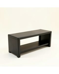 Rowan Crossing Narrow Outdoor Storage Bench - Black (synthetic illustration; no displayed measurements)