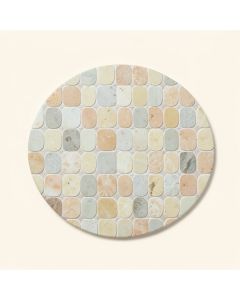 Penny Round Mosaic .75 '' X .75 '' Porcelain Mosaic Tile (synthetic illustration; no displayed measurements)