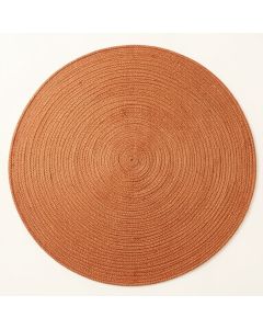 Spruce Crest Round Area Rug - Terracotta (synthetic illustration; no displayed measurements)