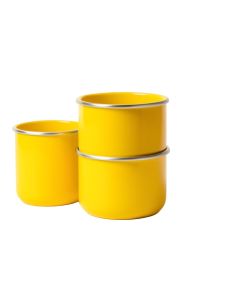 Enameled 3-Container Kitchen Canister Set