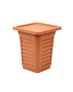 Linden Bend Closed Garden Compost Bin - Terracotta (synthetic illustration; no displayed measurements)