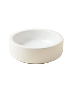 White Ceramic Circular Vessel Bathroom Sink