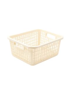 Clay Branch Empty Storage Basket - Cream