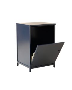 Cove Bridge Freestanding Pull-Out Hamper Cabinet - Navy (synthetic illustration; no displayed measurements)