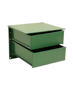 Stone Crest Under-Desk Drawer Unit - Green (synthetic illustration; no displayed measurements)