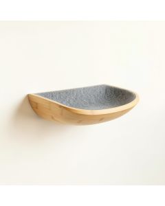Shore Brook Wall-Mounted Cat Perch - Gray (synthetic illustration; no displayed measurements)