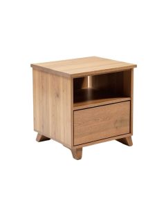 Renovo Solid Wood End Table With Storage (synthetic illustration; no displayed measurements)