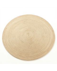 Pine Branch Round Area Rug - Beige (synthetic illustration; no displayed measurements)