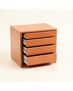 Juniper Dell Small-Parts Storage Drawer Cabinet - Terracotta (synthetic illustration; no displayed measurements)
