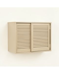 Maple Edge Wall-Mounted Entry Cabinet - Beige (synthetic illustration; no displayed measurements)