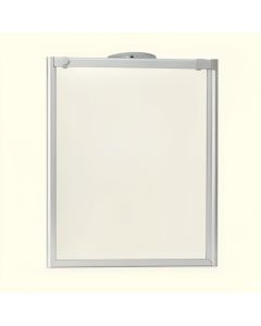 Woodbridge 60 '' X 76 '' Single Sliding Frameless Shower Door (synthetic illustration; no displayed measurements)