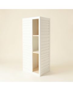 Spruce Dale Narrow Cubby Tower - White (synthetic illustration; no displayed measurements)