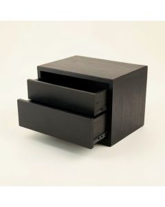 Linden Branch Small-Parts Storage Drawer Cabinet - Black (synthetic illustration; no displayed measurements)