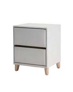 Huseman 2 - Drawer Nightstand In Light Gray (synthetic illustration; no displayed measurements)