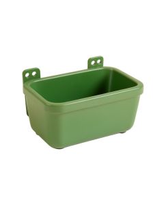 River Branch Empty Railing Planter With Integral Brackets - Green