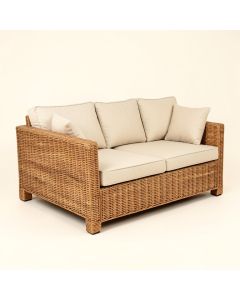 Eyesea 94.5 '' Wide Patio Sofa With Sunbrella Cushions (synthetic illustration; no displayed measurements)