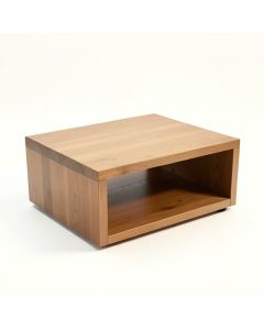 Solid Wood Coffee Table With Storage (synthetic illustration; no displayed measurements)